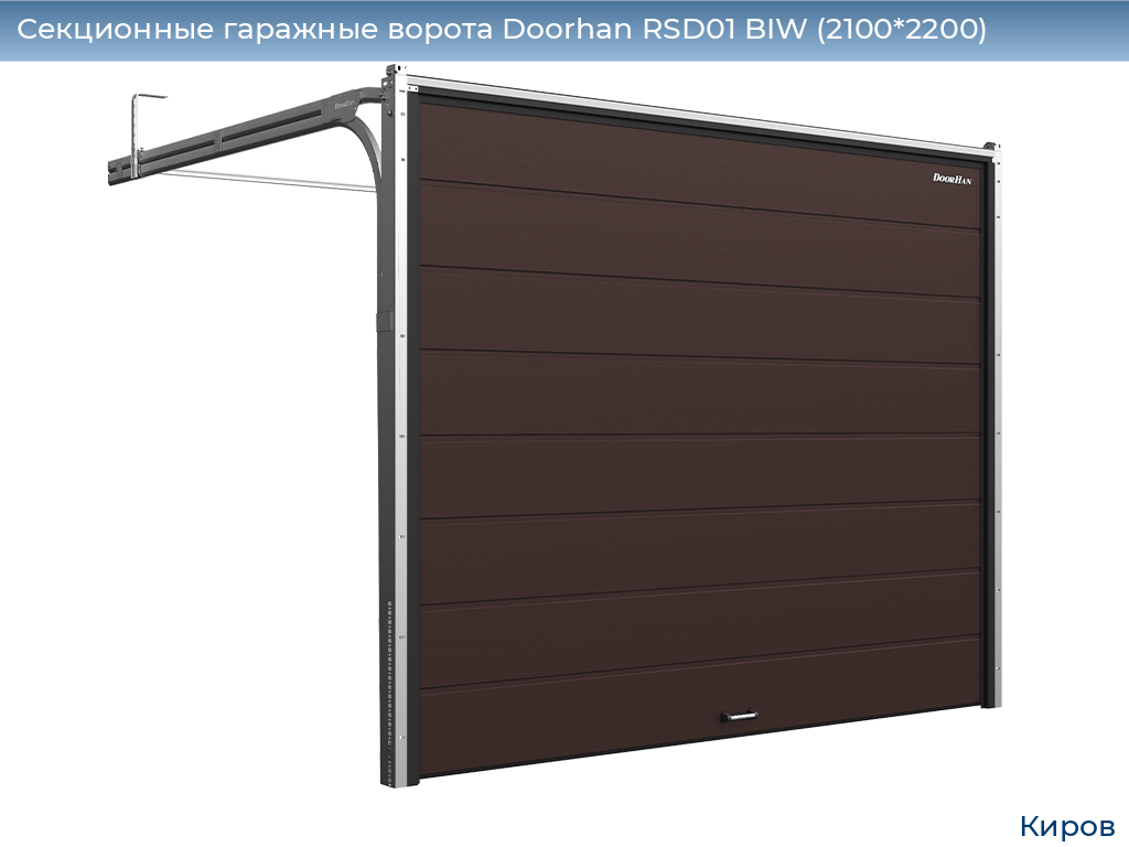 Секционные гаражные ворота Doorhan RSD01 BIW (2100*2200), kirov.doorhan.ru