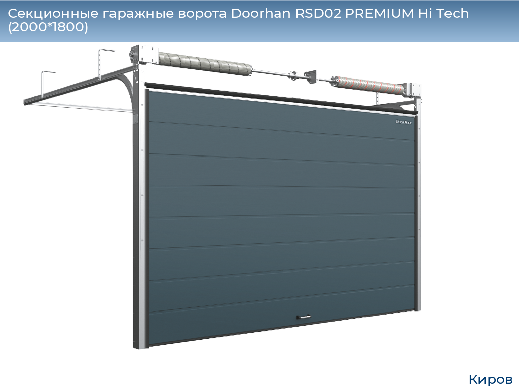 Секционные гаражные ворота Doorhan RSD02 PREMIUM Hi Tech (2000*1800), kirov.doorhan.ru